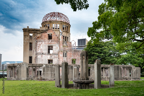 Atomic Bomb Dome memorial building in Hiroshima,Japan