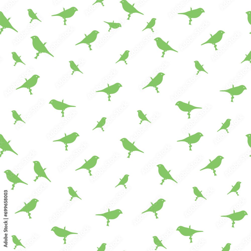 Light green and Dark green grass and birds,seamless pattern ,prints background Light green and Dark green grass and birds,seamless pattern ,prints background