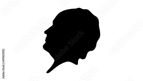 Thomas Moore, black isolated silhouette