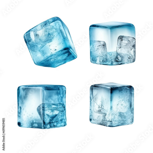 ice cube isolated on white background. 