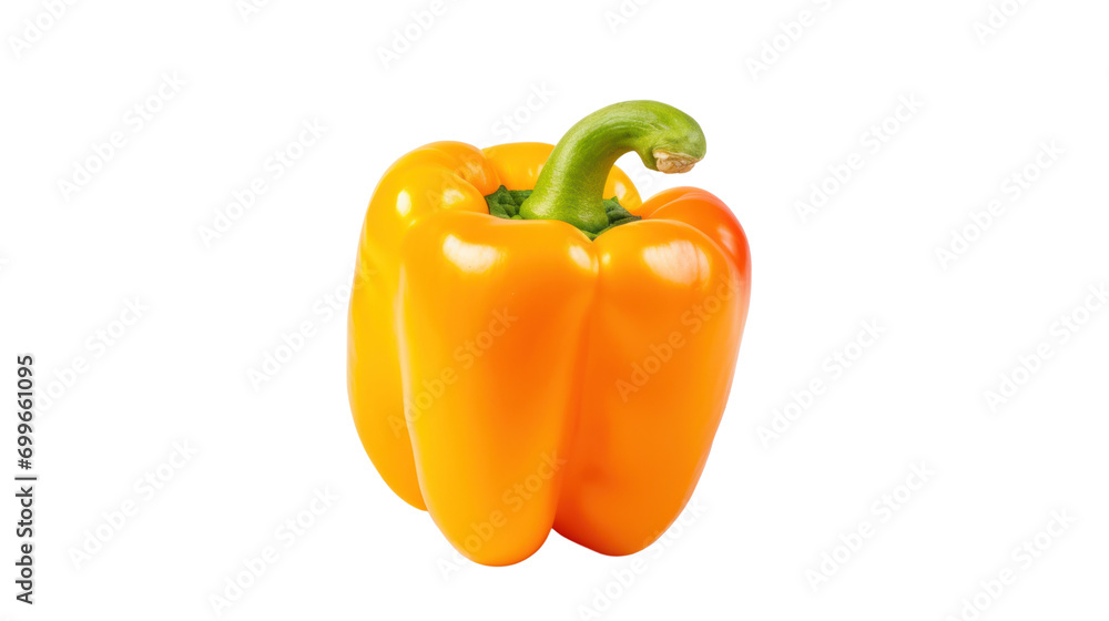 Top view of Bell pepper isolated on transparent background,PNG image Top view of Bell pepper isolated on transparent background,PNG image