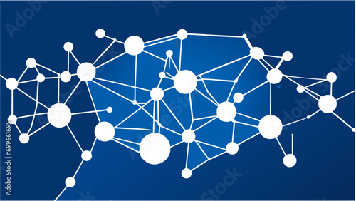 A network diagram showcasing connections. vektor icon illustation