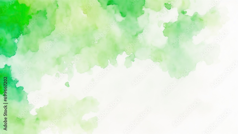 Green Bleeding Watercolor texture Background