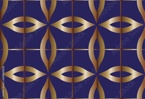 Abstract classic golden pattern. Seamless pattern with symmetric geometric ornament. For your design, Wallpaper, presentation, banner, page cover. Illustration made with texture.