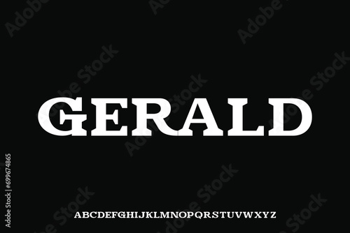 Display alphabet font vector design suitable for headline poster, magazine, logo and many more