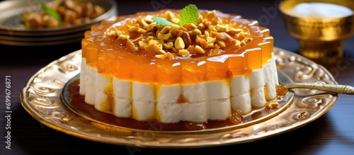 Turkish dessert, Ashura - a classic delight. photo