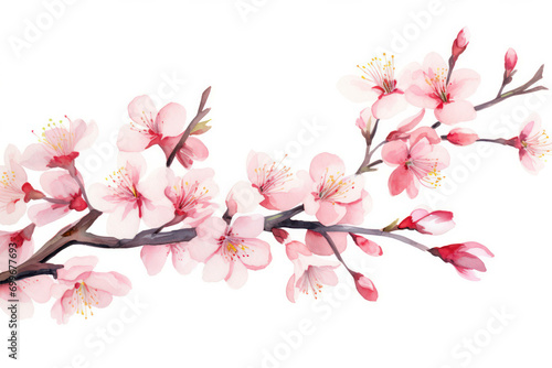 Blossoming tree flower spring background sakura cherry pink plant floral nature