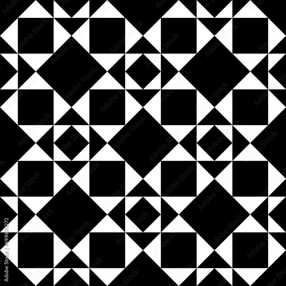 Diamonds, rhombuses, triangles, squares seamless pattern. Ethnic ornate. Folk ornament. Geometric image. Tribal wallpaper. Geometrical background. Retro motif. Ethnical textile print. Abstract vector