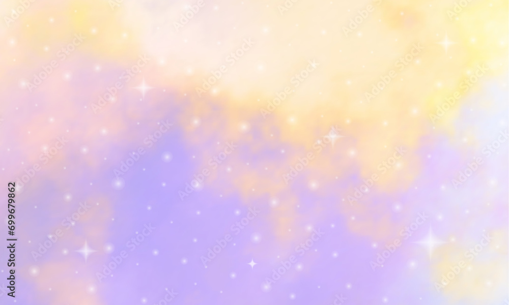 Fototapeta premium Abstract starlight and pink and purple clouds stardust, blink, background, presentation, star, concept, magazine, powerpoint, website, marketing