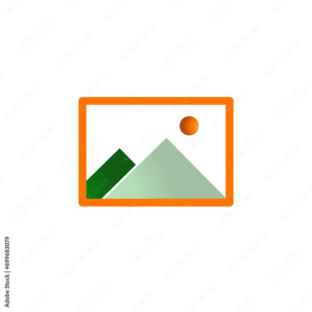 Gallery icon. illustration isolated on Transparent background Gallery icon. illustration isolated on Transparent background