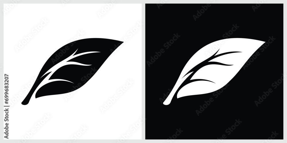 Obraz premium Abstract Leaf Logo Icon Vector Design