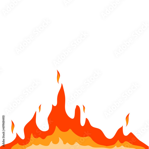Blazing Fire Vector Illustration