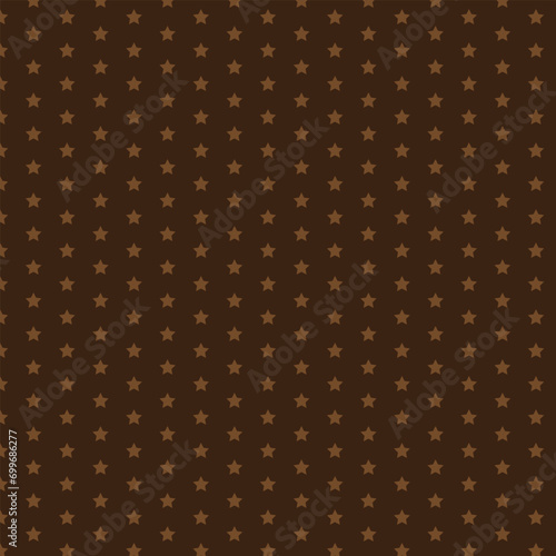 modern simple abstract seamlees lite chocolate color star pattern on dark chocolate color background