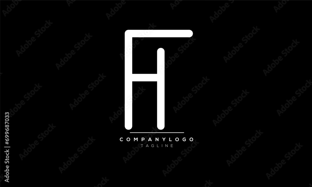 Alphabet letters Initials Monogram logo FH, FH INITIAL, FH letter Alphabet letters Initials Monogram logo FH, FH INITIAL, FH letter