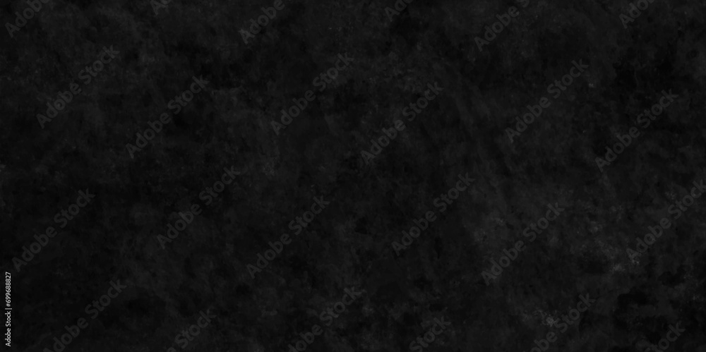 Black wall texture pattern with grunge scratches, panorama old dark concrete wall or grunge texture, Retro pattern close up of dark graphite surface, old charcoal black backdrop paper with stains. 