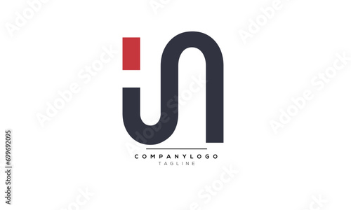 Fényképezés Alphabet letters Initials Monogram logo IA, IA INITIAL, IA letter