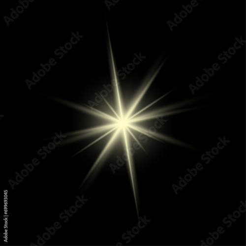 Wallpaper Mural Star on a black transparent background. Sunlight flash effect. A bright flash of pleasant yellow color. Explosion effect.	
 Torontodigital.ca