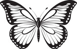 Nocturnal Beauty Vector Black Butterfly Design Obsidian Opulence Black Butterfly Logo Icon