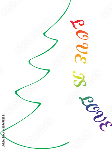 abstract christmas tree