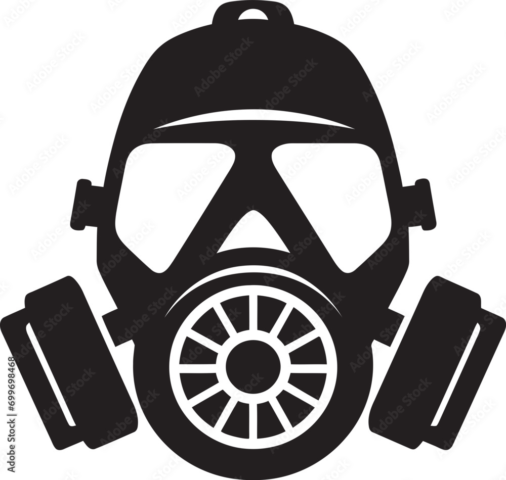 Ebony Defender Black Gas Mask Icon Design Stygian Guardian Vector Gas Mask Emblem Icon Ebony Defender Black Gas Mask Icon Design Stygian Guardian Vector Gas Mask Emblem Icon
