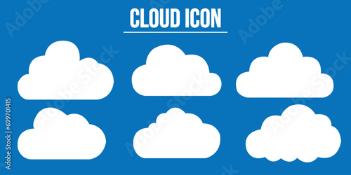 Cloud icon vector illustration. cloud sign and symbol used in web.