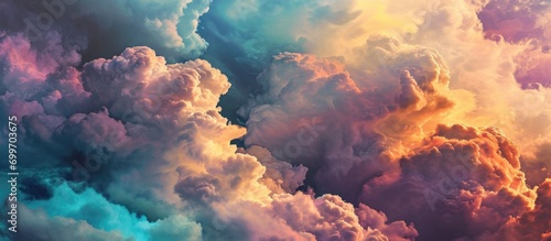 Colorful clouds.