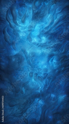 Stylized Realism Warcraft Background Texture in Blue and Black - Fantasy Elements Wallpaper with Empty Copy Space for Text - Unique Artistic Abstract Textures created with Generative AI Technology