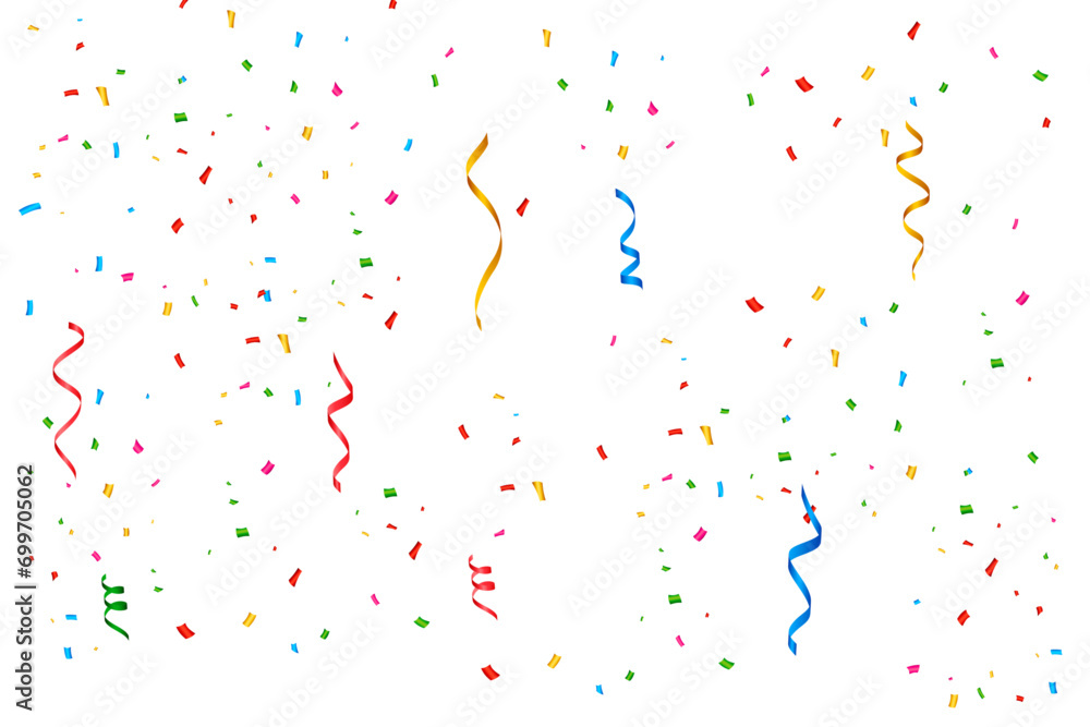 colorful confetti vector background