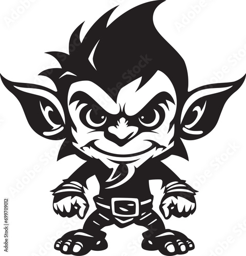 Micro Mischief Masters Goblin Vector Wee Whispers Black Goblin Logo Icon