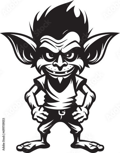Pint Sized Pixies Cartoon Goblin Emblem Diminutive Delight Goblin Character Design