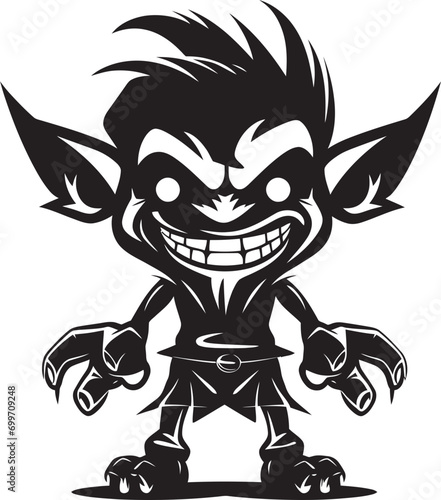 Micro Mayhem Goblin Logo Iconography Petite Prank Patrol Black Goblin Symbol