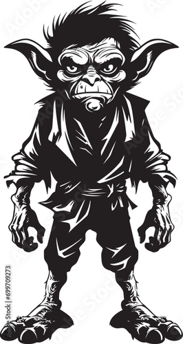 Micro Mischief Masters Goblin Vector Wee Whispers Black Goblin Logo Icon
