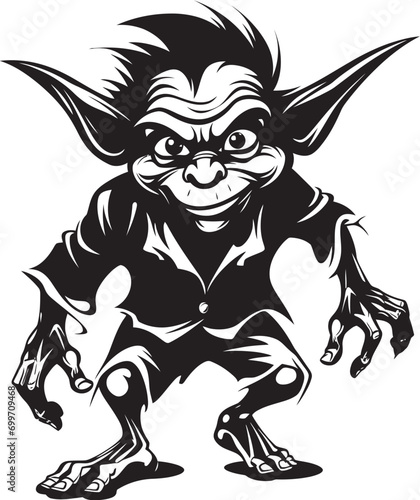 Micro Mayhem Goblin Logo Iconography Petite Prank Patrol Black Goblin Symbol