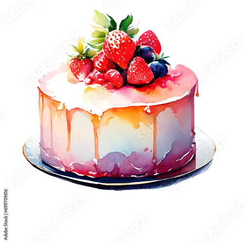 cake with strawberry