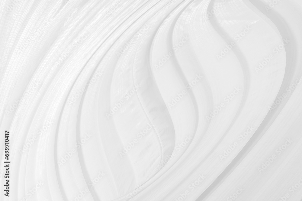 Clean fashion soft fabric textile woven beautiful abstract smooth curve shape decorative white and gray background Clean fashion soft fabric textile woven beautiful abstract smooth curve shape decorative white and gray background