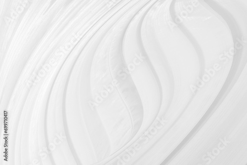 Clean fashion soft fabric textile woven beautiful abstract smooth curve shape decorative white and gray background