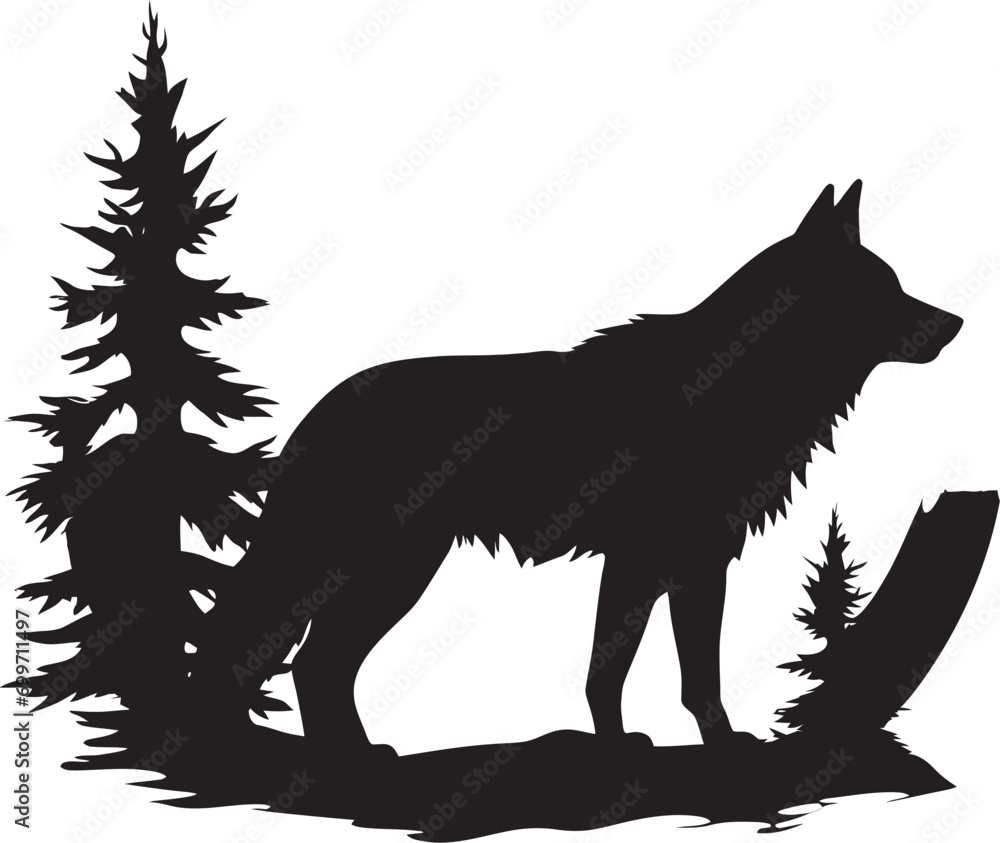 Twilight Hunt Pack Emblem Nightfall Prowler Vector Badge Twilight Hunt Pack Emblem Nightfall Prowler Vector Badge