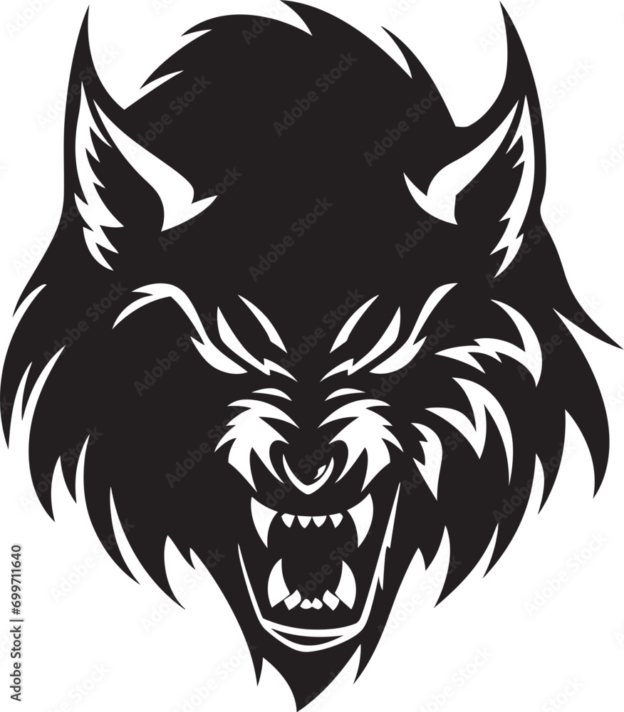 Obraz premium Haunting Wolf Spirit Mark Twilight Hunt Pack Emblem