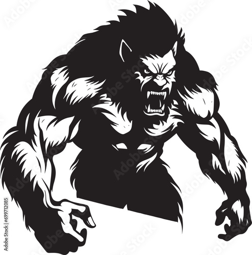 Wallpaper Mural Obsidian Clawed Emblem Savage Moonlit Hunter Torontodigital.ca