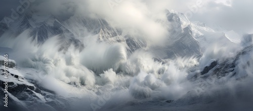 Himalayan avalanche
