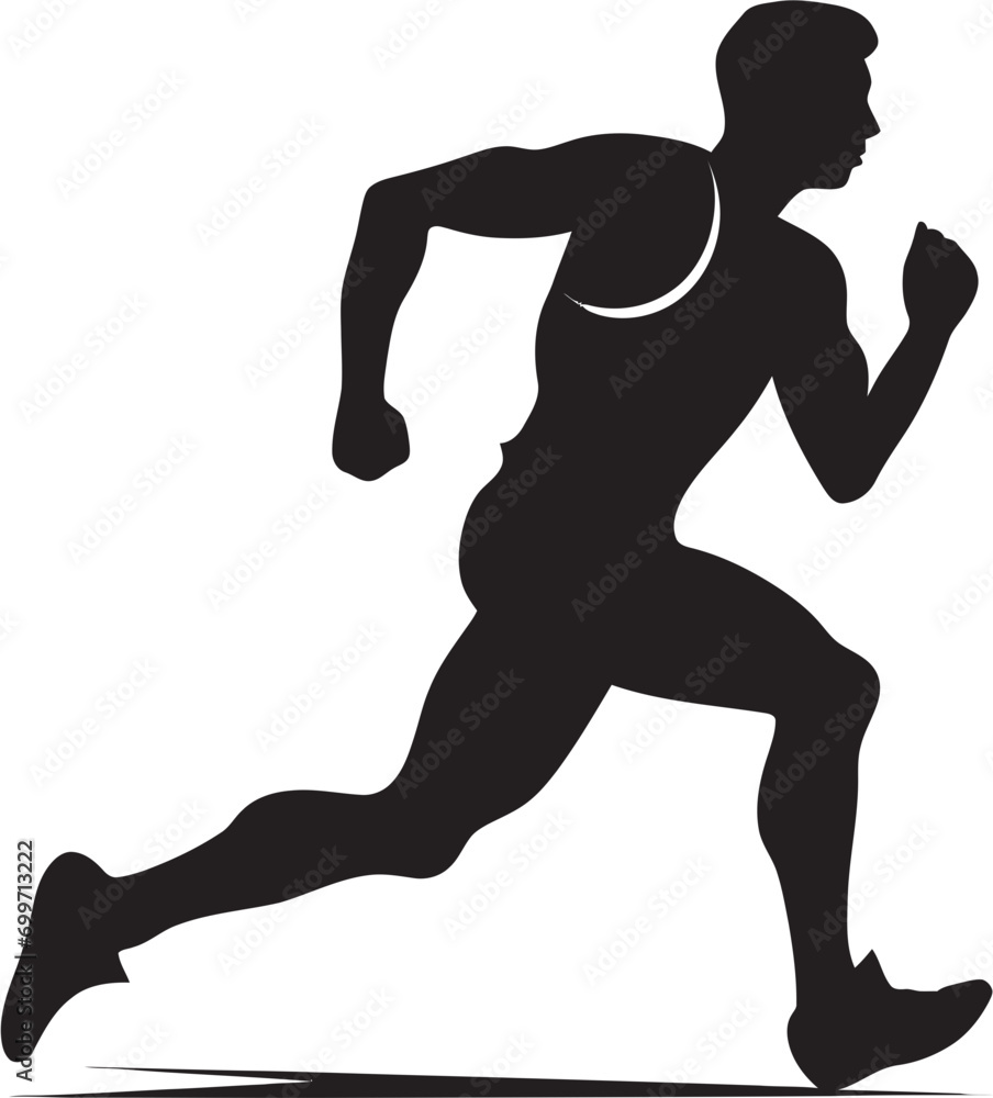 Elegant Dash Running Athletes Black Icon Athletic Power Black Vector Logo for Male Runner Elegant Dash Running Athletes Black Icon Athletic Power Black Vector Logo for Male Runner