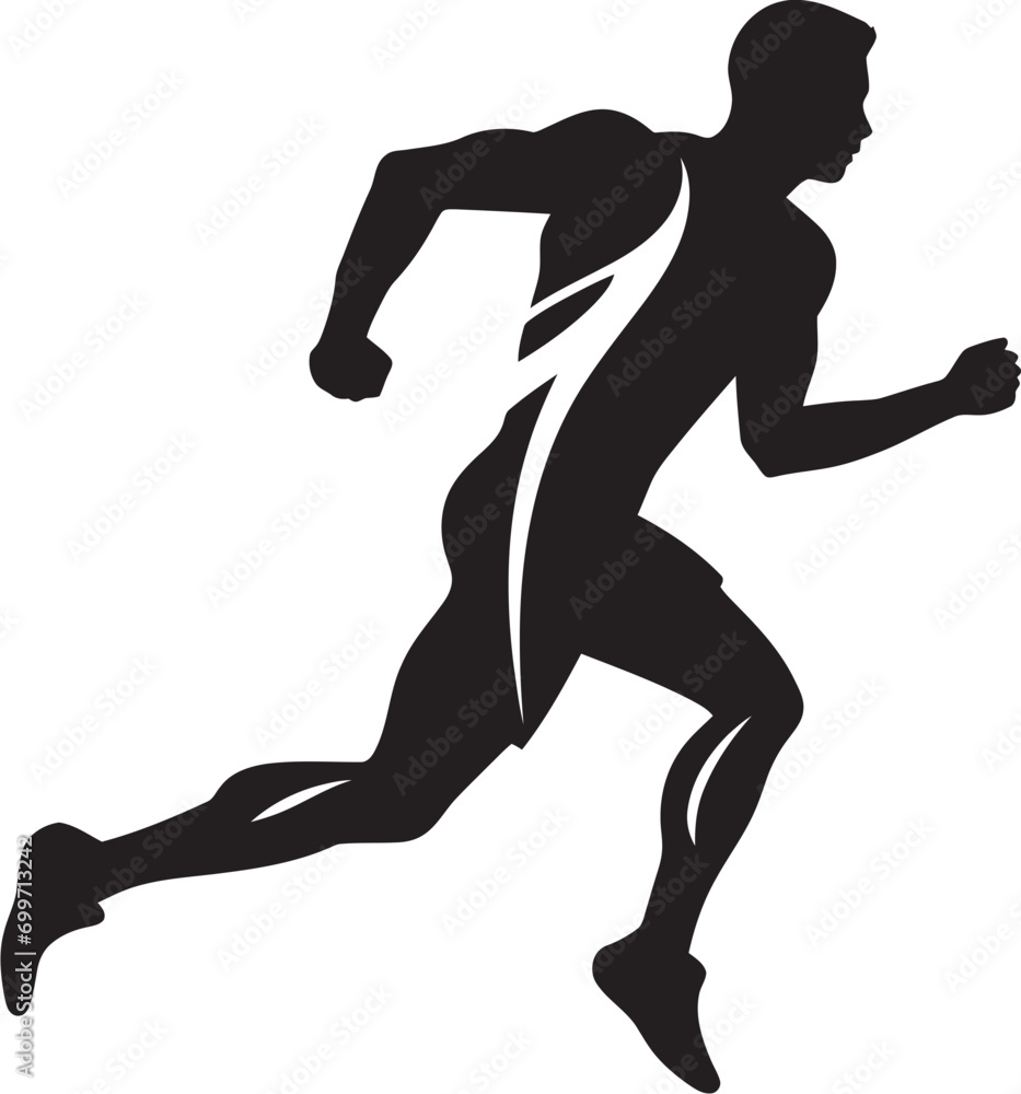 Dynamic Charge Male Black Vector Icon Design Swift Flow Running Athletes Black Logo Dynamic Charge Male Black Vector Icon Design Swift Flow Running Athletes Black Logo