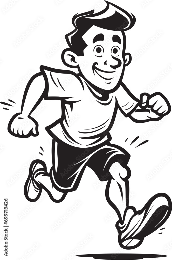Robust Charge Male Black Vector Logo Design Sturdy Sprint Running Male Persons Black Icon Robust Charge Male Black Vector Logo Design Sturdy Sprint Running Male Persons Black Icon