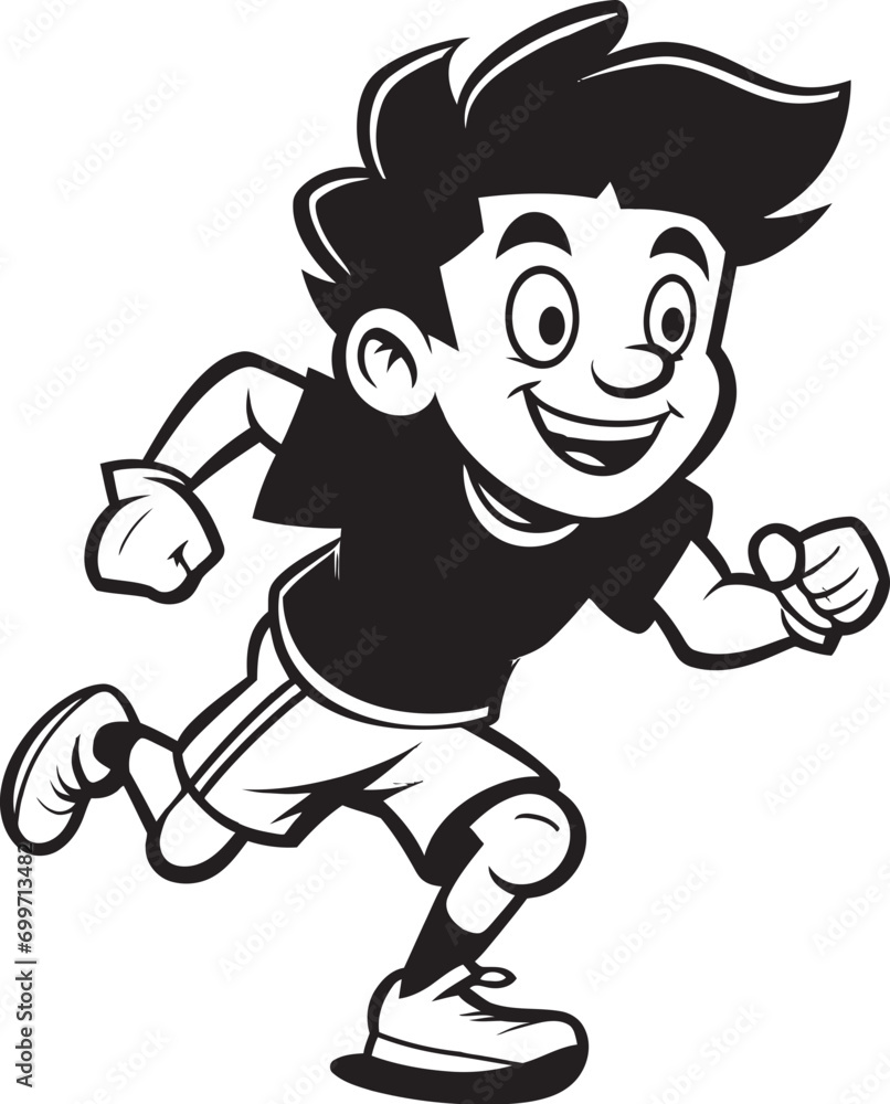 Powerful Stride Black Vector Icon for Male Runner Robust Charge Male Black Vector Logo Design Powerful Stride Black Vector Icon for Male Runner Robust Charge Male Black Vector Logo Design