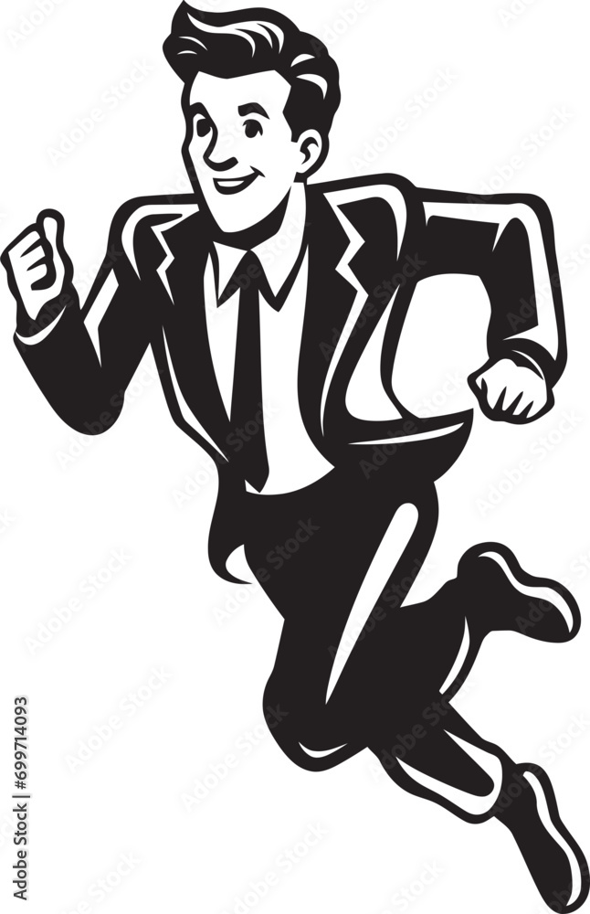 Smooth Motion Running Mans Black Logo Swift Stride Black Vector Icon of Male Runner Smooth Motion Running Mans Black Logo Swift Stride Black Vector Icon of Male Runner