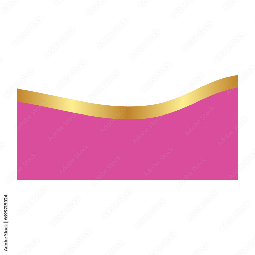 Obraz premium Gold Banner Header