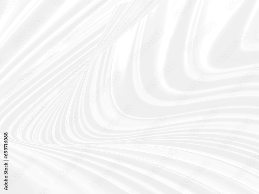 Obraz premium Clean woven fashion textile beautiful soft fabric abstract smooth curve shape decorative white background
