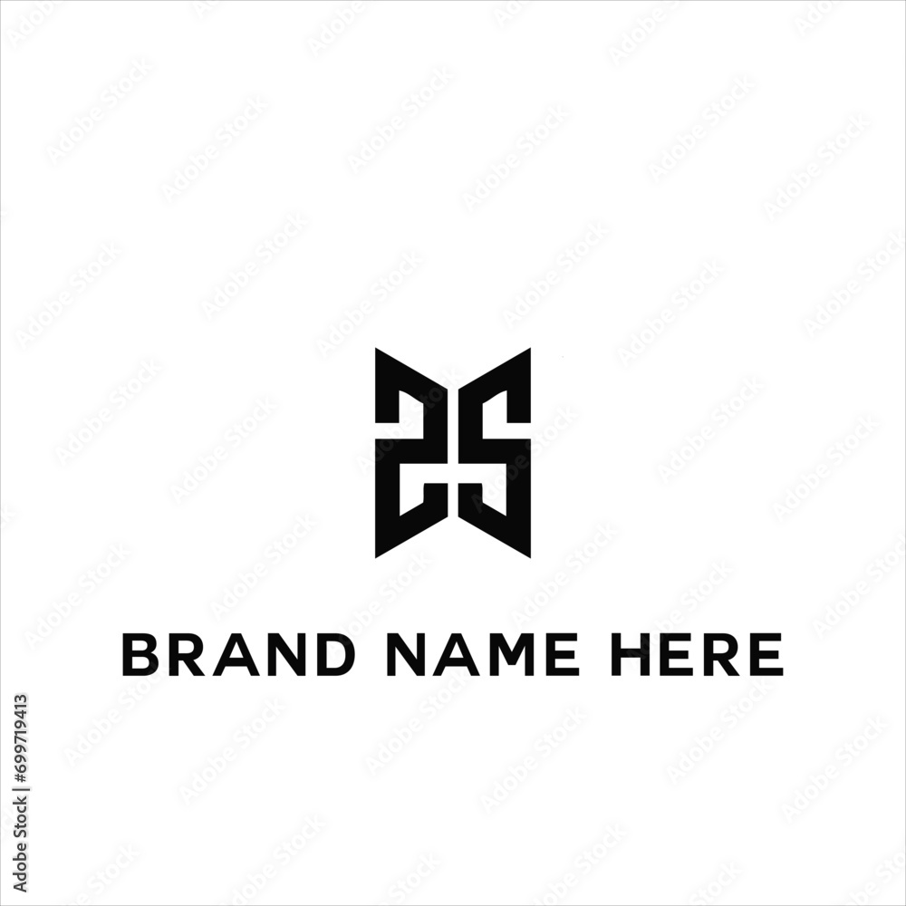 Fototapeta premium SS logo. S S design. White SS letter. SS, S S letter logo design. Initial letter SS linked circle uppercase monogram logo. S S letter logo vector design. 