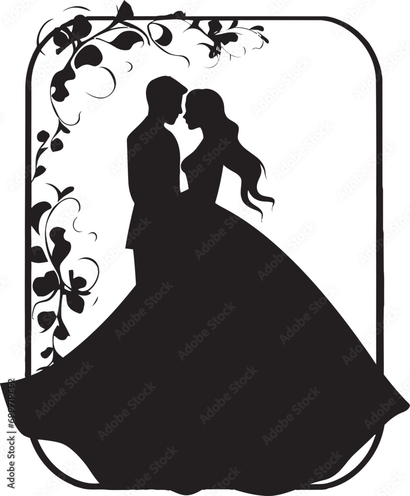 Everlasting Bouquet Black Vector Design Petal Harmony Floral Emblem Everlasting Bouquet Black Vector Design Petal Harmony Floral Emblem