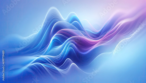abstract background liquid wave with blue and purple gradient